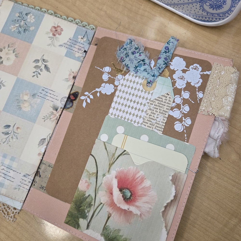 Handmade Wallpaper Print Inspired Digitals | TAB Binded JUNK JOURNAL - Picture 10 of 16